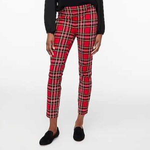 NEW WOMEN'S J CREW FACTORY TARTAN WINNIE CHRISTMAS PANTS IN RED BLACK PLAID